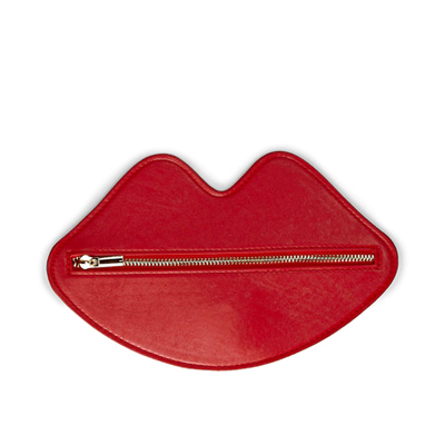 Lip Makeup Pouch-Red