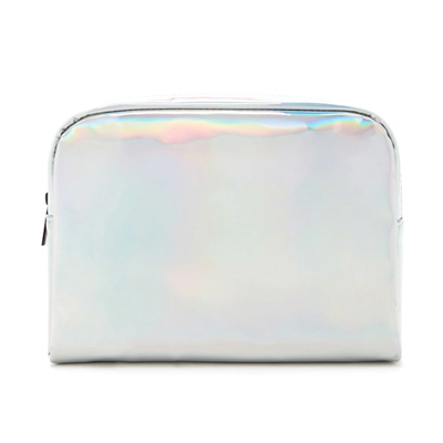 Holographic Makeup Case-Silver