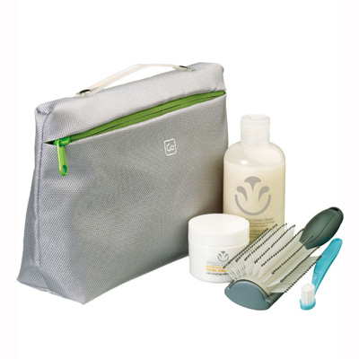 1680D polyester Wash Bag-Silver
