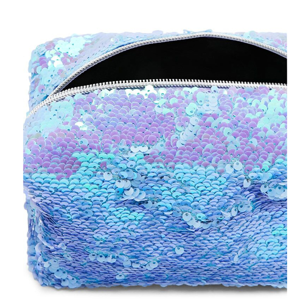 Iridescent Sequin Makeup Bag-Lavender