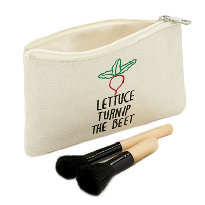 Vegetable Cosmetic Pouch-Beige