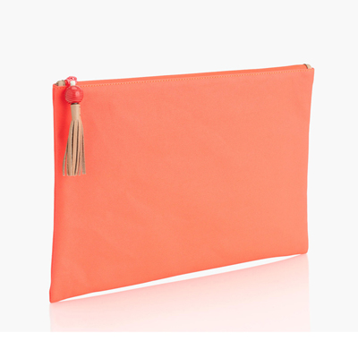 Striped Water-resistant Bag-Orange