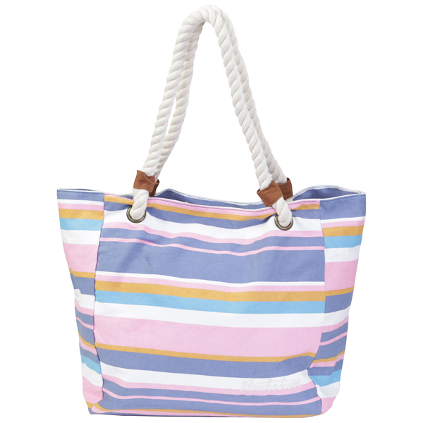 Delicate Stripe Beach Bag-Multi