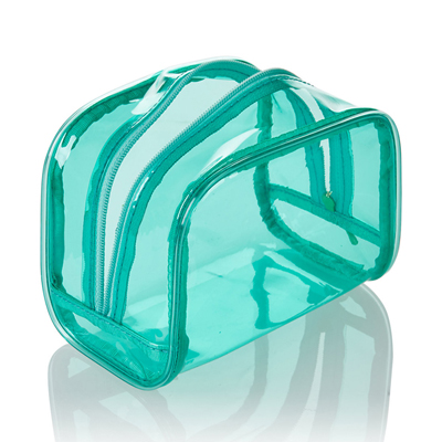Summer Clear Cosmetic Bag-Green