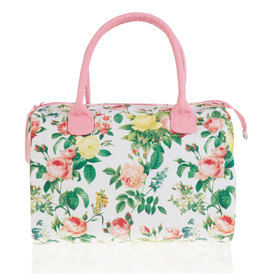 Bloom Floral Weekender Cosmetic Bag-Beige