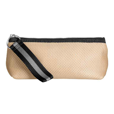 Promotional Mesh Make-up Pouch-Beige
