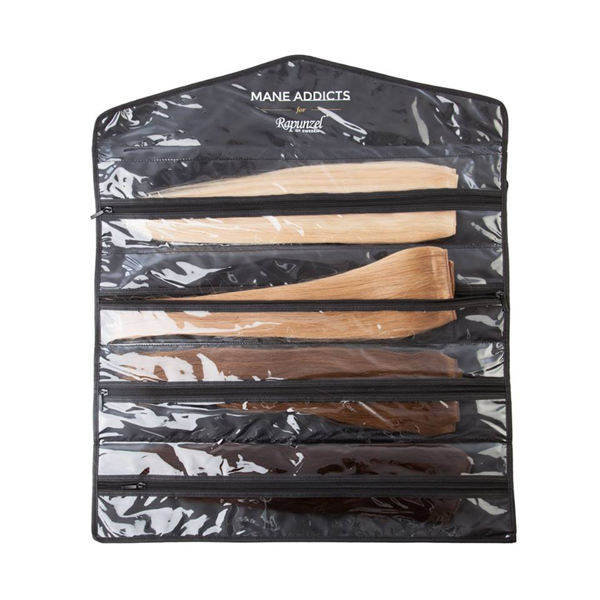 4-Compartment Hair Storage Bag Black