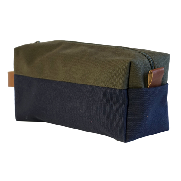 Blue and Olive Toiletry Bag