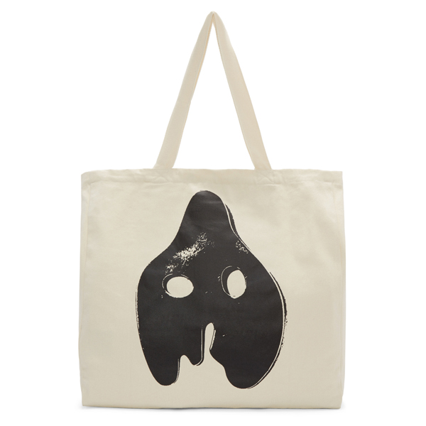 Ivory Triple Threat Canvas Tote Bag