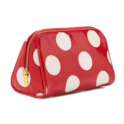 Red & White Polka Dot Cosmetic Pouch