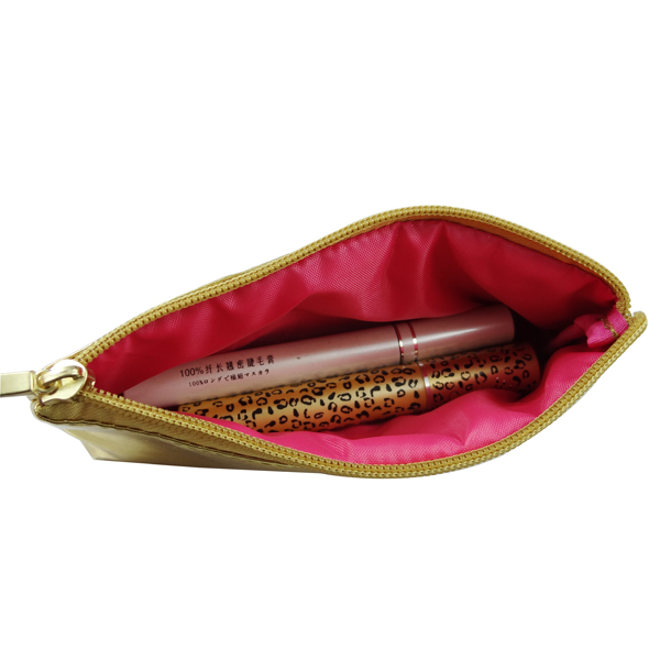 Promotional Flat Cosmetic Pouch Gold