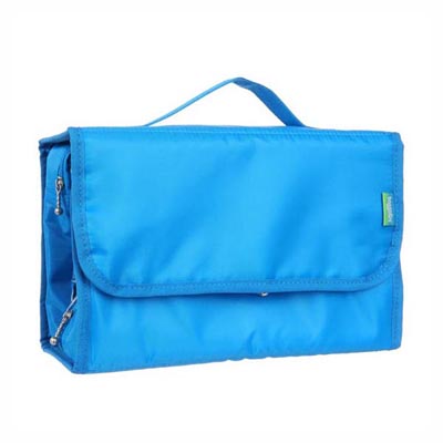 Water Resistant Hanging Travel Toiletry Kit Blue