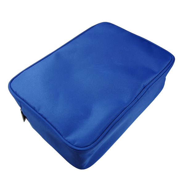 Simple Plain Travel Cosmetic Bag Blue